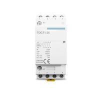 PWQBABJWL Contacteur modulaire Domestique à Courant Alternatif TOCT1 4P 25A 2NC 2NO 220V/230V 50/60HZ Type Rail