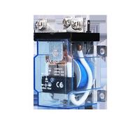 PWQBABJWL Relais Haute Puissance JQX-60F 60A 80A DC12V DC24V AC220V Contacteur plaqué Argent Bobine en cuivre Relais à Coque résistante au feu(1no 1nc 80a,DC12V Transparent)