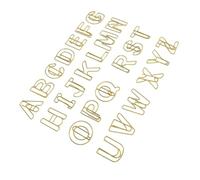 Pwshymi 26 Trombones Alphabet, Trombones à Lettres en Métal coloré, Parfaits pour Organiser des Papiers et Marquer des Signets à la Maison, à L'école, au Bureau