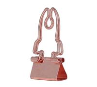 Pwshymi Clips de Reliure en Métal avec Poignée à Motif de Corne Mignonne, Ensemble de 30 Pièces pour Organiser des Documents à la Maison, au Bureau et à L'école, Fer 3,8 X 2 Cm