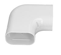 Pwshymi Couverture de Ligne en PVC à Coude Plat, Peinture Facile | Matériau PVC, aspect professionnel, adapté aux mini-couvercles de tubes fendus, durables et décoratifs