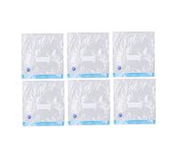 Pwshymi Ensemble de 6 Sacs de Rangement Sous Vide, Sacs Transparents Réutilisables de qualité Supérieure pour Gagner de la Place sur les Vêtements et L'organisation des Aliments (B:26 * 28 cm)