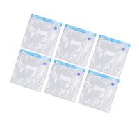 Pwshymi Ensemble de 6 Sacs de Rangement Sous Vide, Sacs Transparents Réutilisables de qualité Supérieure pour Gagner de la Place sur les Vêtements et L'organisation des Aliments (C:26 * 34 cm)