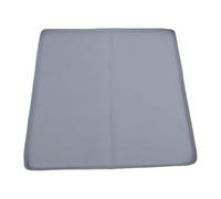 Pwshymi Mini Tapis de Réfrigérateur Antidérapant en Silicone, Poêle D'égouttement étanche avec Bords Surélevés pour Bols pour Animaux de Compagnie 19,69x19,69x0,59 Pouces (Gris)