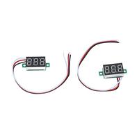 Pwshymi Mini Voltmètre Numérique LED Haute Précision 0,36 Pouces, 2 Pièces pour la Production de Bricolage et le Test D'appareils électriques