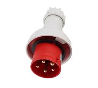 Pwshymi Prise Industrielle 5 Broches, Connecteur CEE Rouge, étanche IP67, 63A, pour une Utilisation en Extérieur dans les Ateliers et le Camping