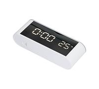 Pwshymi Réveil LED écran Tactile Multifonctionnel avec Affichage de la Température pour Usage Domestique en Plastique Portable 19.5x7.5x4.5cm