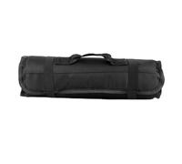 Pwshymi Sac à Outils de Chef, Sac en Rouleau, Organisateur de Rangement de Fourchettes Durable pour Les Voyages Culinaires, Tissu Oxford, Cuisine, Camping (Noire)