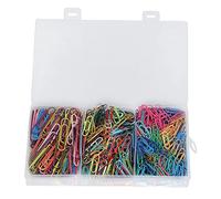 Pwshymi Trombones Colorés, Antirouille, Durables, 3 Tailles | Emballé dans une boîte, en fer et en plastique de qualité supérieure, idéal pour la maison, le bureau et l\'école.