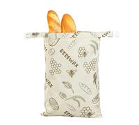 PXAMORTEL Sac à Pain réutilisable en Lin Sac à Pain en Lin avec Fermeture éclair et Fermoir en Forme de L Multicolore réutilisable Durable sans Plastique(E)