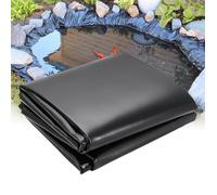 Pxkmouy 2x10.5m Liner bassin bache Noire agricole bassin Poisson Exterieur Jardin Facile à Installer étanchéité étanche et étanche bâche bassin extérieur bache epdm protéger l'étang Coupe Facile