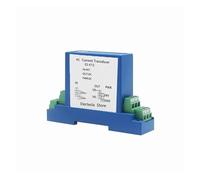 PXQCHAVLN Transmetteur de Courant Alternatif DC24V 1 entrée Sortie capteur Type Rail à Effet Hall DC 4-20mA 0-20mA(AC -100ma to 100ma,DC 4-20mA)