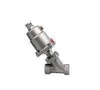 PXQCHAVLN Valve de siège pneumatique en acier inoxydable 1/2", 3/4", 2,5 cm, 5,1 cm, 16 bar pour gaz vapeur Oi