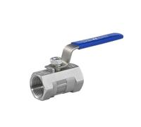 PXQCHAVLN Vanne à Bille Monobloc en Acier Inoxydable, 1/2 "1" 1-1/2 "2", vanne à Bille à Vapeur Haute température, vanne de Commutation à Filetage Interne, vanne d'eau