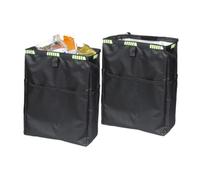 PYBYCEGNZK Poubelle De Voiture Organisateur Multifonctionnel De Dossier Siège Voiture Sac Isotherme Et Poubelle Isolé Poche Rangement Étanche Poubelles Véhicule(2pcs black and green)