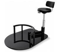 PYFAV Fauteuil De Barbier Pivotant, Rotation À 360°, Fonction De Levage, Design Moderne Et Ergonomique, Soulage La Fatigue Liée À La Station Debout Prolongée.