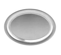 Pyltha Plat Alimentaire Inox Ovale Petit, Résistant et Anticorrosion, Compact et Léger - Finition Miroir, Usage Multi - Scénarios, Cuisine et Snacks