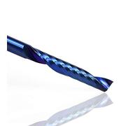 PYouo-Meilleur Bit de routeur 3.175 Shank Blue Coated Single Flûte CNC Router Bit de carbure de tungstène Spiral End Mills Fraise 10pcs, Produits durables(2x3.175x6mm)