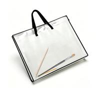 Pyralidsg Classeur à Dessin A2 avec Poignée, Pratique Pochette Dessin Grand Format, Imperméable et Résistant à I'Humidité Pochette Dessins, pour Documents, Photos, École et Enseignants