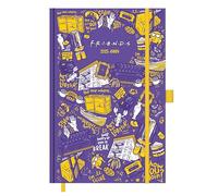 Pyramid Agenda Friends 2025 A5, 14,8 x 21 cm, organiseur quotidien pour les fans de la série télévisée populaire, calendrier pour le bureau et l'école