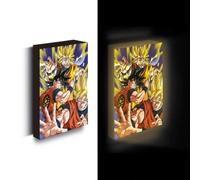 Pyramid Dragon Ball Z - Goku Evolution - Canvas Lumineux 40X30 Cm