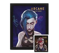 Pyramid International Arcane Poster lenticulaire 3D (encadré) - Art mural officiel Arcane 3D, impression lenticulaire encadrée, parfait pour les fans de la série, idéal pour la maison, le bureau, ou