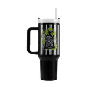 Pyramid International Gobelet Beetlejuice 1200 ml – Double paroi, paille & couvercle, sans BPA