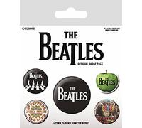 Pyramid International BP80476 The Beatles White Badge, Multicolore, 10 x 12,5 x 1,3 cm