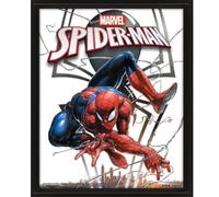 Affiche Lenticulaire 3D - MARVEL - Spiderman / Venom - 26x20 cm - Décoration Murale - Noir