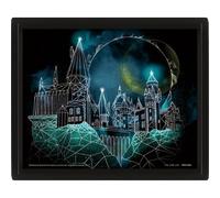 Pyramid International - Cadre lenticulaire 3d - Vrai effet de mouvement et de profondeur - Harry potter - Hogwarts - Idée cadeau anniversaire - 25.5x20.5 - Licence officielle