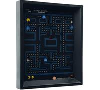 Pyramid International - Cadre lenticulaire 3d - Vrai effet de mouvement et de profondeur - Pac-Man - Idée cadeau anniversaire - 25.5x20.5 - Licence officielle, noir