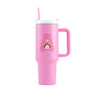 Pyramid International Care Bears Gobelet de 1200 ml avec paille et couvercle, isolation sous vide à double paroi, garde les boissons froides jusqu'à 11 heures, boissons chaudes jusqu'à 7 heures, sans