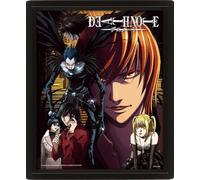 Pyramid International Death Note Poster en 3D (Connected by Fate Design) Lenticulaire 3D Art mural et posters dans un cadre photo noir 25 cm x 20 cm x 1,5 cm - Produit officiel