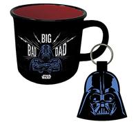 Pyramid International GP85922 Star Wars Dark Vador Tasse en céramique et porte-clés tissé dans une boîte cadeau Motif I Am Your Father Noir/blanc/bleu 325 ml