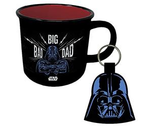 Pyramid International GP85922 Star Wars Dark Vador Tasse en céramique et porte-clés tissé dans une boîte cadeau Motif I Am Your Father Noir/blanc/bleu 325 ml