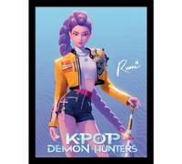 Pyramid International Impression collector encadrée K-POP Chasseurs de démons (RUMI) - 30 cm x 40 cm - Sous licence officielle K-Pop - Prêt à accrocher - Taille unique