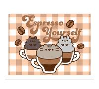 Pyramid International Impression murale encadrée Pusheen Espresso Yourself Collector, 30 cm x 40 cm, idéale pour ajouter du charme à n'importe quel espace, taille unique