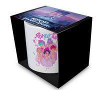 Pyramid International Kpop Tasse à café en céramique 325 ml Motif dessin animé mignon pour les fans et les enfants Passe au lave-vaisselle et au micro-ondes Motif Kpop