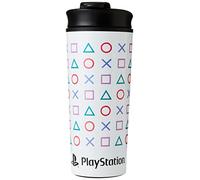 Pyramid International Lot de 2 tasses de voyage en métal PlayStation (Formes), noir, blanc
