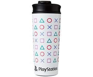 Pyramid International Lot de 2 tasses de voyage en métal PlayStation (Formes), noir, blanc