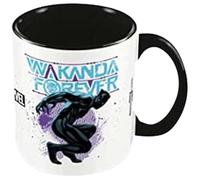Pyramid International Tasse Black Panther Wakanda Forever, intérieur coloré, boîte cadeau, officiel