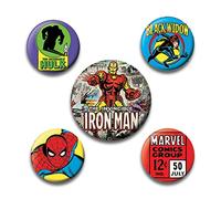 Pyramid International Marvel Retro Iron Man Badge Multicolore 10 x 12,5 x 1,3 cm
