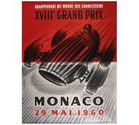 Pyramid International MP10074A-PLMonaco 2 Mounted Framed Print memorabilia print affiche encadré avec passe partout