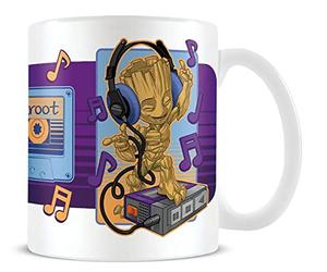 Pyramid International Mug Les Gardiens de la Galaxie dans un coffret cadeau (motif groot cassette) 325 ml - Produit officiel