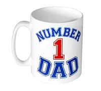 Pyramid International - Mug NUMBER DAD (Taille unique) (Blanc/Bleu/Rouge)