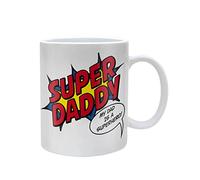 Pyramid International - Mug SUPER DADDY (Taille unique) (Blanc/Rouge/Jaune)