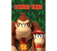 Pyramid International Nintendo Donkey Kong, Affiche de Jeu Vidéo avec DK et Diddy Kong, 61x92cm, Poster Mural