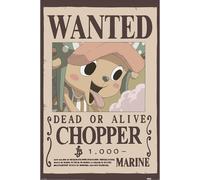 Pyramid International One Piece (Wanted Chopper) Poster Maxi - Art mural de qualité supérieure - 90 x 60 cm - Sous licence officielle