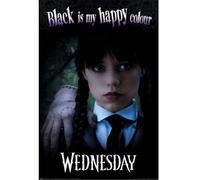Pyramid International Poster Mercredi Happy Colour (61cm x 91,5cm), Noir, 91.5L x 61W cm
