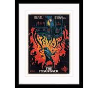 Pyramid International Poster Stranger Things avec bordure et cadre noir (chapitre 9 - The Piggyback) 30 cm x 40 cm et décoration murale Stranger Things - Produit officiel Stranger Things
